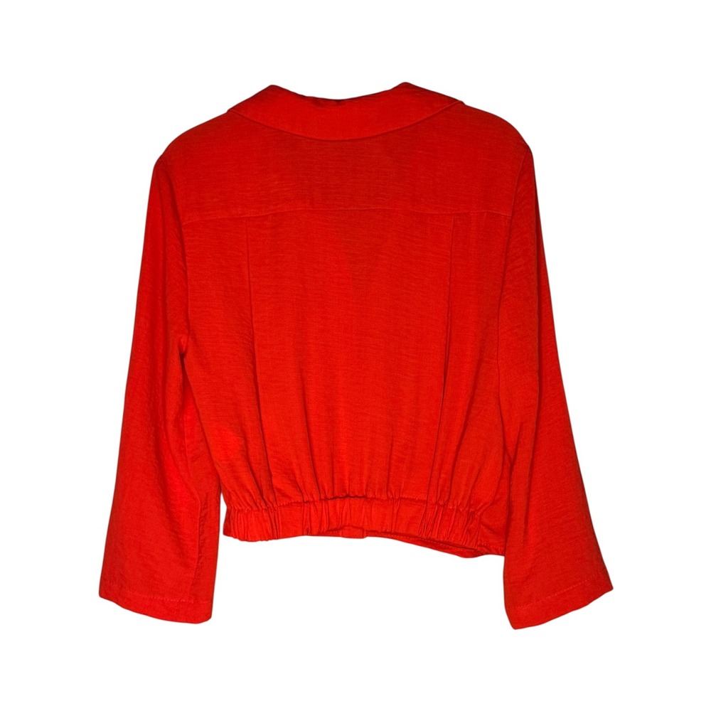 Frank Lyman Montreal Red Button Up Top Design Collection Size‎ 4 - Picture 2 of 5